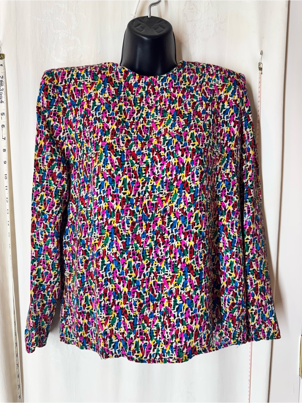 Vintage Adrianna Papell Abstract Blouse